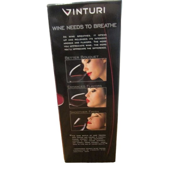 Vinturi Essential Wine Aerator New Stand Sediment Filter Travel Pouch IOB - Picture 8 of 12